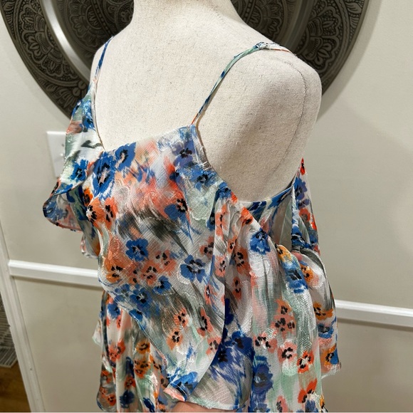 TANYA TAYLOR Lorena floral cold - shoulder maxi dress - Size 2 - Picture 11 of 13